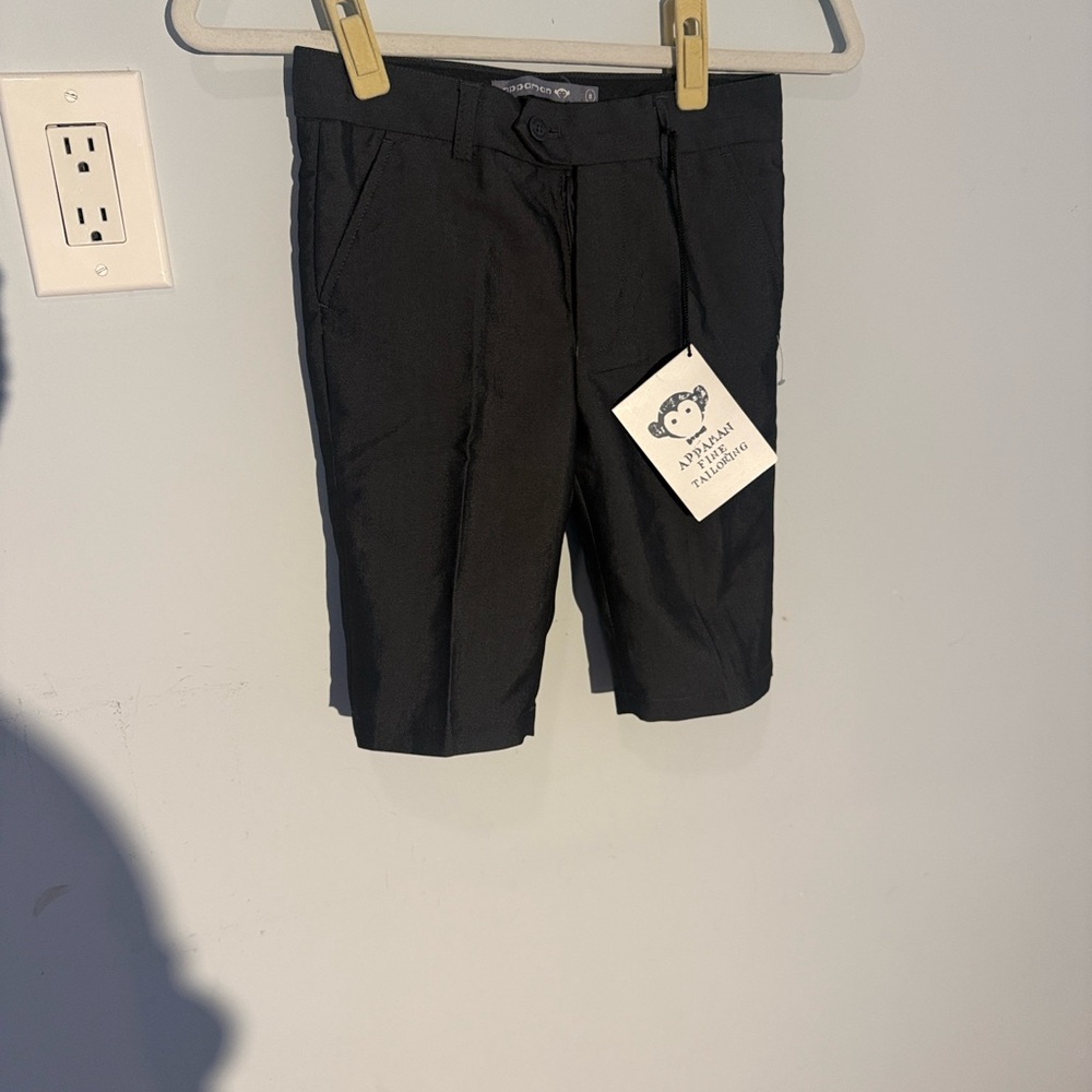 Appaman Black/Grey Boys Dress Shorts